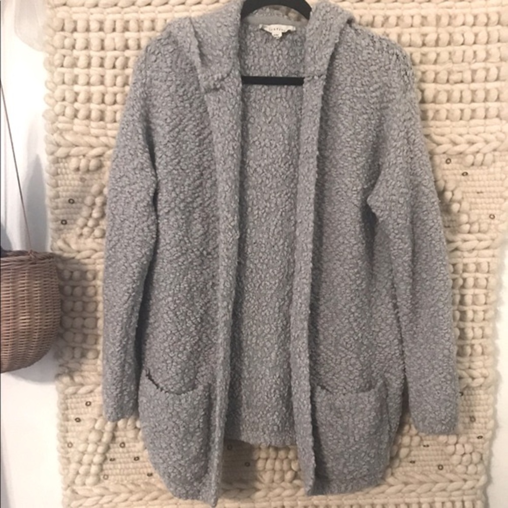 LOVESTITCH hooded open cardi sweater